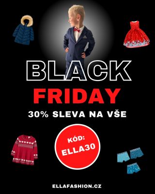 🎉 BLACK FRIDAY je tu! -30% na celý sortiment s kódem ELLA30. Mikiny, bundy, šatičky, obleky… prostě všechno, co děti...