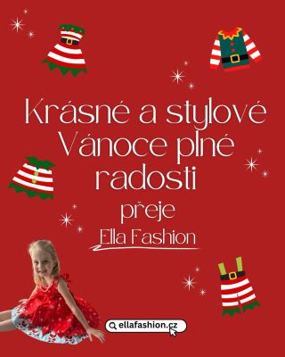 🎄✨Veselé Vánoce od ellafashion.cz!✨🎄Děkujeme, že jste letos byli součástí naší módní cesty. Přejeme vám kouzelné svátky...